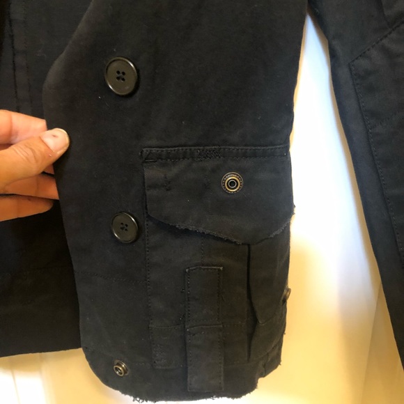 Zadig & Voltaire Vladimir Grunge Blazer Black 1758 Black perfect shape Sz XS - Picture 8 of 16